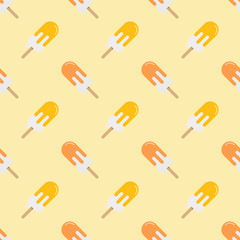Seamless background image colorful watercolor texture popsicle pattern