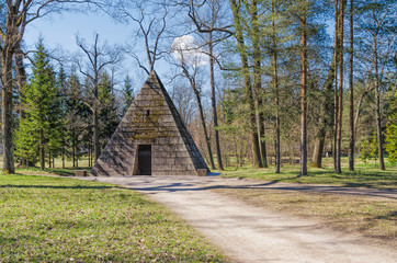 The Pyramid pavilion in the Catherine Park in Tsarskoye Selo.