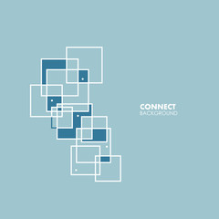 Overlapping squares background. Vector illustration