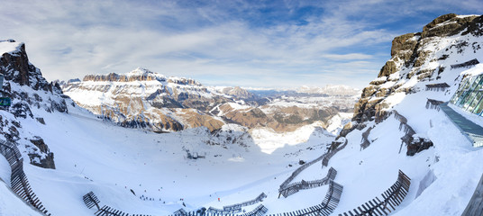 The Dolomites. Sella Ronda. Italy.