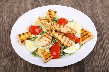 Caesar salad with chicken
