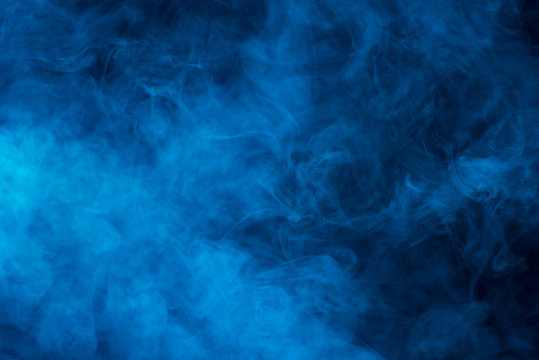 Texture of blue smoke