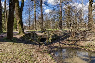 Spring in the Catherine Park in Tsarskoye Selo.