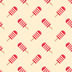 Seamless background image colorful watercolor texture popsicle pattern