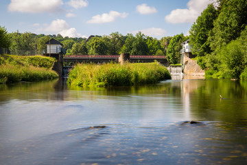 Obraz premium View of the river Wehr II