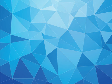 blue geometric abstract pattern with white lines