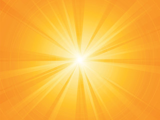 Obraz premium yellow rays radial sun background