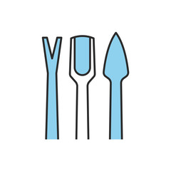 Manicure equipment color icon