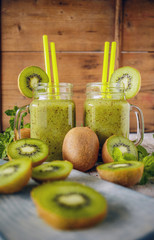 Healthy green smoothie