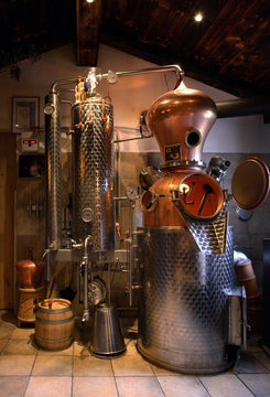 Distillery in Mayrhofen. Austria