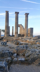 Lindos and the Acropolis Rhodes island Greece