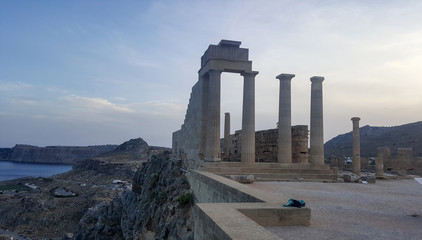 Lindos and the Acropolis Rhodes island Greece