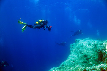 Underwater Photographer, Reef and Divers