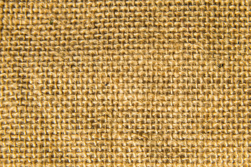Sackcloth background. Texture of the rustic fabric