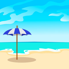 Beach life vector illustration