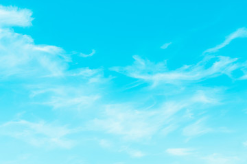 Air clouds in the blue sky.