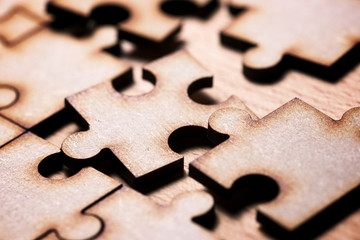 Puzzle close up