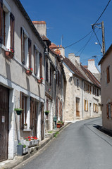 Fototapeta na wymiar Narrow street of an old french village