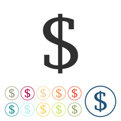 Runde Schaltflächen - Dollar