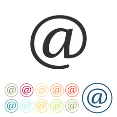 Runde Schaltflächen - E-Mail - Kontakt