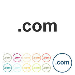 Runde Schaltflächen - com - Webadresse