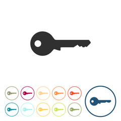 Runde Schaltflächen - Schlüssel - Passwort