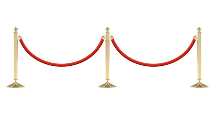 Barriers with red rope © paketesama