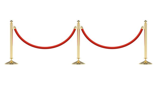 Barriers With Red Rope