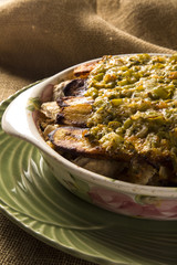 Pirarucu de casaca with banana - Traditional Amazonian dish