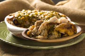 Pirarucu de casaca with banana - Traditional Amazonian dish