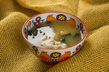 Tacaca is a specialty cuisine Amazon. Served in a natural bowl, tucupi boiling is poured over a gum...