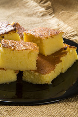 Pieces of cupuacu cake