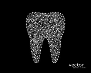 Abstract vector illustration of tooth.