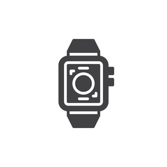 Intelligent watch icon vector, filled flat sign, solid pictogram isolated on white. Symbol, logo illustration. Pixel perfect