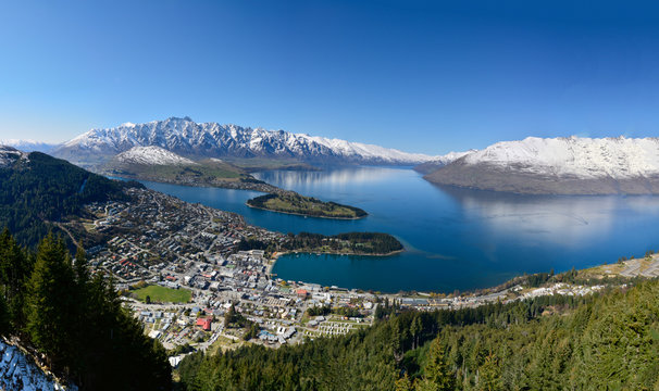 A small town called Queenstown located in the South Island of New Zealand
