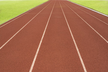 Fototapeta premium Running track,the path to success.
