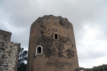 Remains of the ancient castle of Caserta, Italy