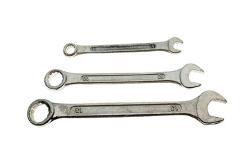 Wrenches isolated on white background