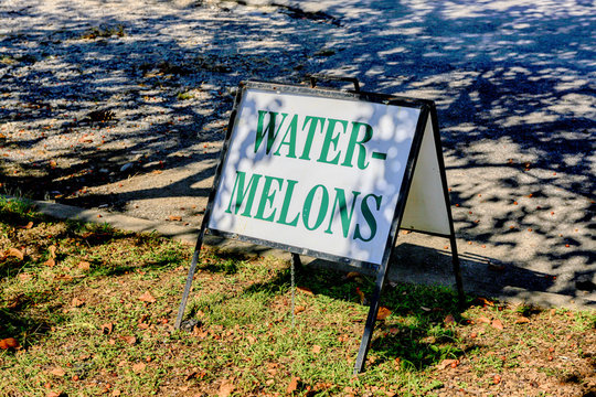 Watermelons sign in Kentucky