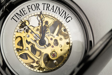 Time for Training auf Taschenuhr