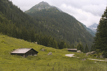 Fototapeta na wymiar Wandern in den Österreicher Alpen