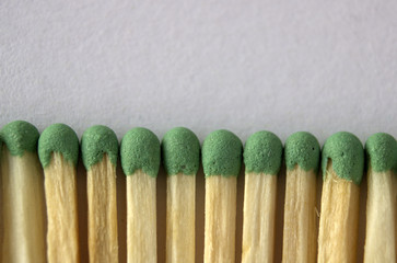 Matches are added to the line by touching each other, the macro