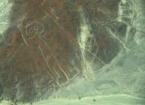 The Nazca Lines in Peru, here you can see the Astronaut