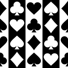 Playing card seamless pattern