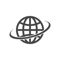 Vector logo globe