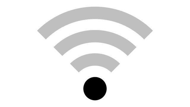 WLAN Signalst&auml;rke blinkend schwarz