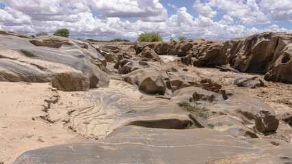Fluss und Horizont Kenia Tsavo Ost