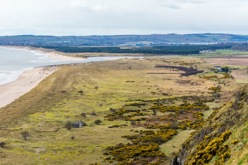 Montrose basin from St. Cyrus cliff top.