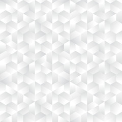 Abstract white gray hexagonal pattern background