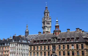 Fototapeta na wymiar Old Stock Exchange building in Lille, France